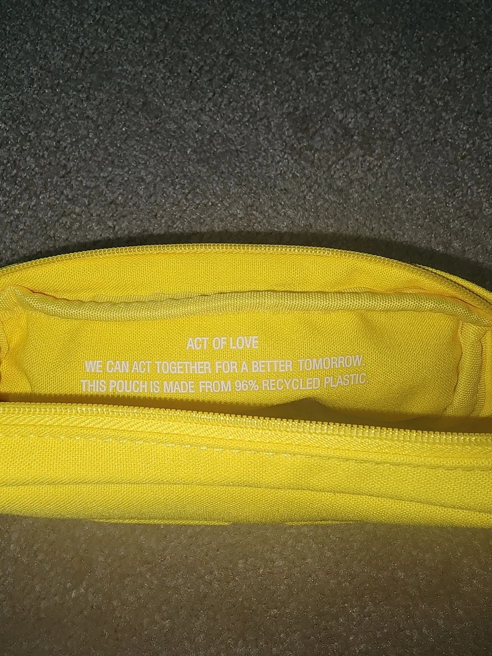Valentino Yellow Logo Wristlet Pouch $45 NEW